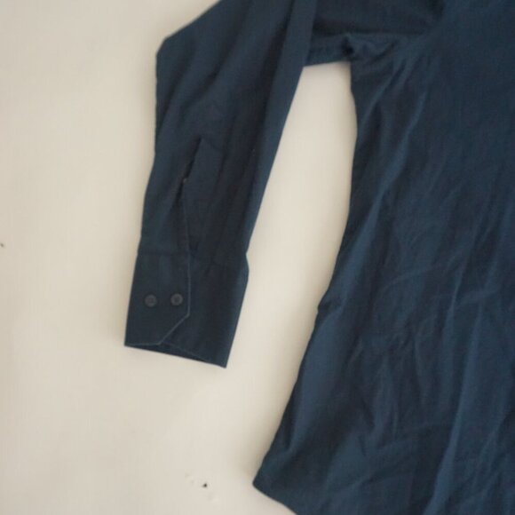 Ben Sherman Heritage Navy 98% Cotton Button Down Regular Fit Dress Shirt XL - Picture 8 of 9